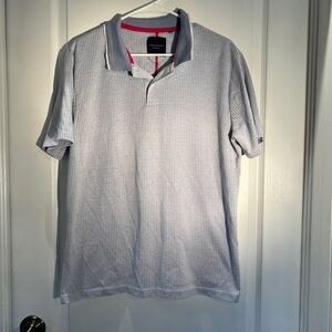 Guide London Premium Polo Shirt XL | Light Grey Textured Short Sleeve